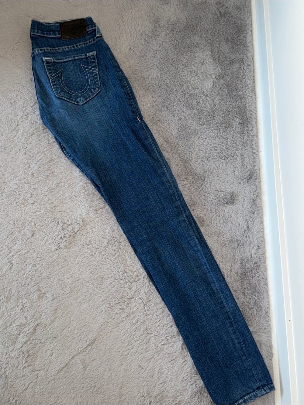 True Religion Women's Dark Indigo Skinny Jeans